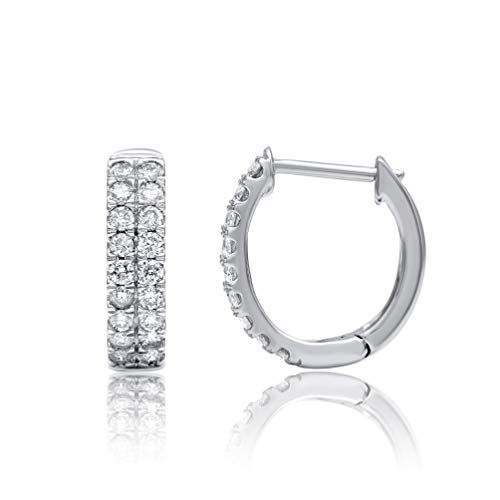 Diamond Hoop Earrings