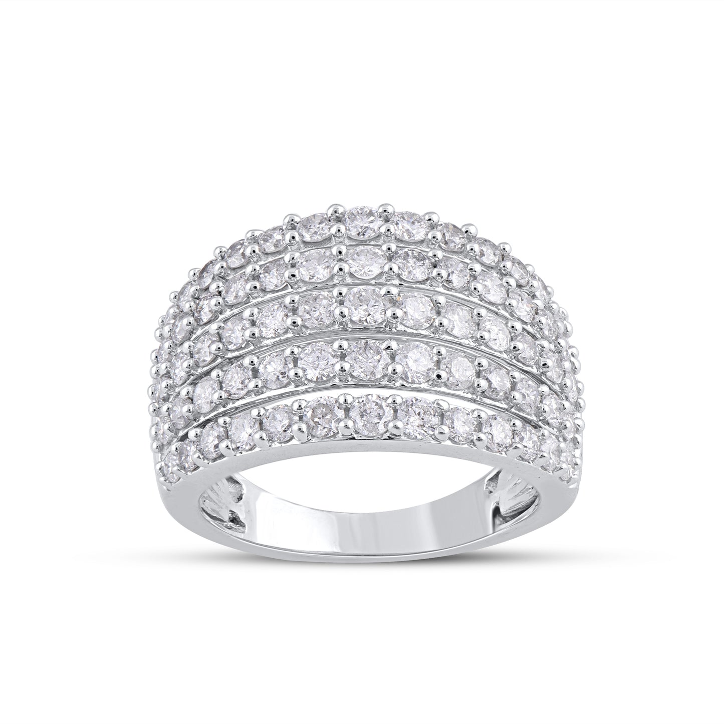 Multi-Row Wedding Band in 14KT Gold