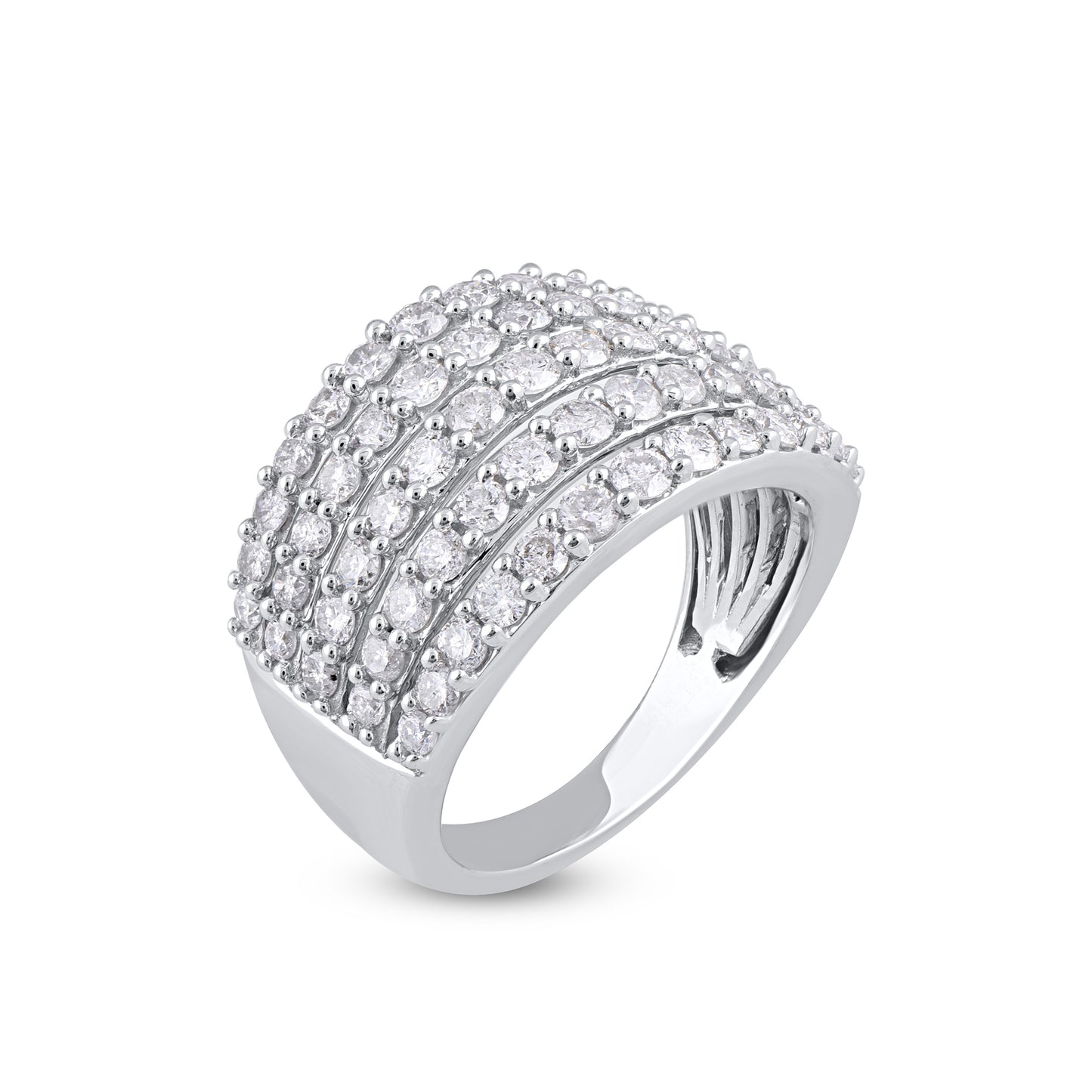 Multi-Row Wedding Band in 14KT Gold