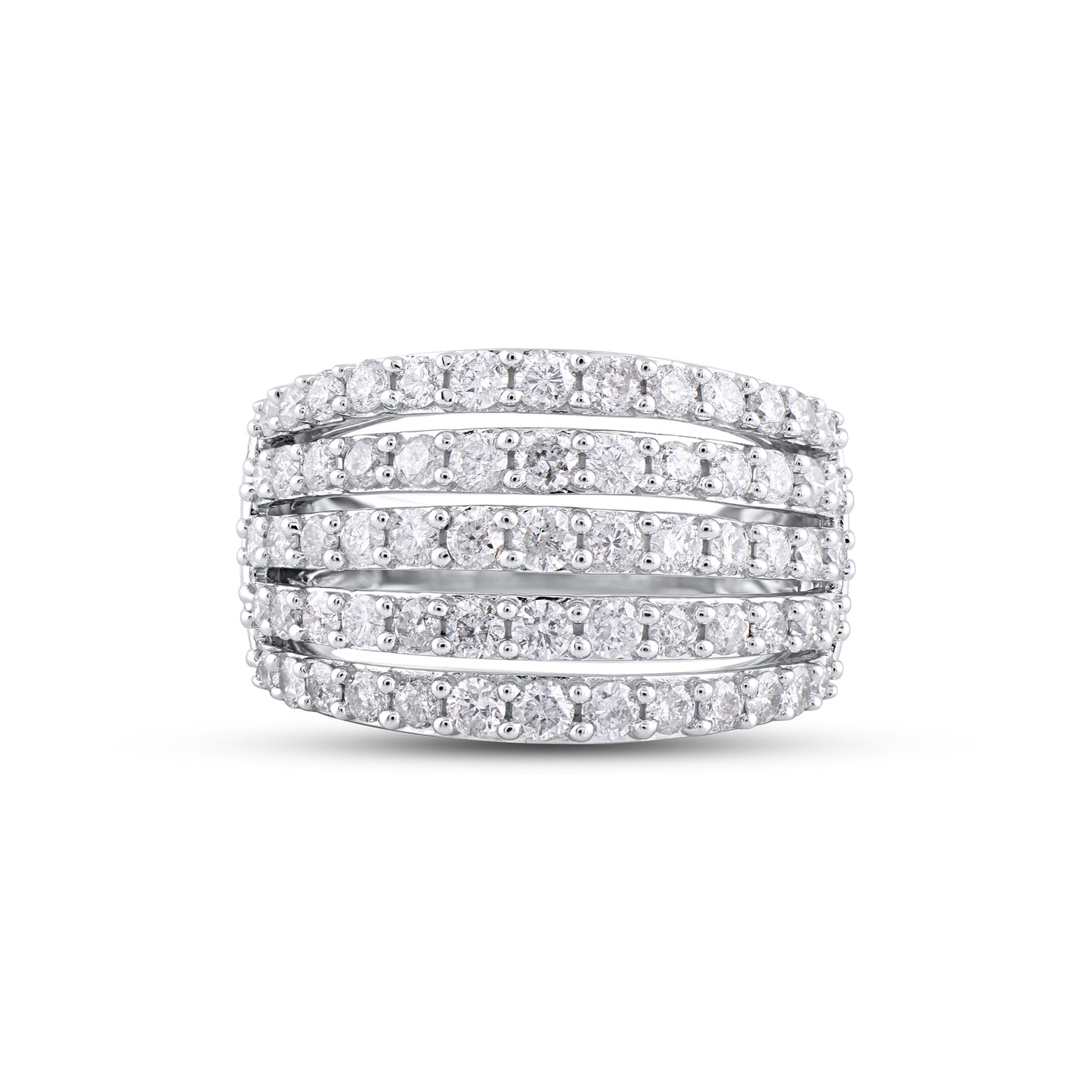 Multi-Row Wedding Band in 14KT Gold