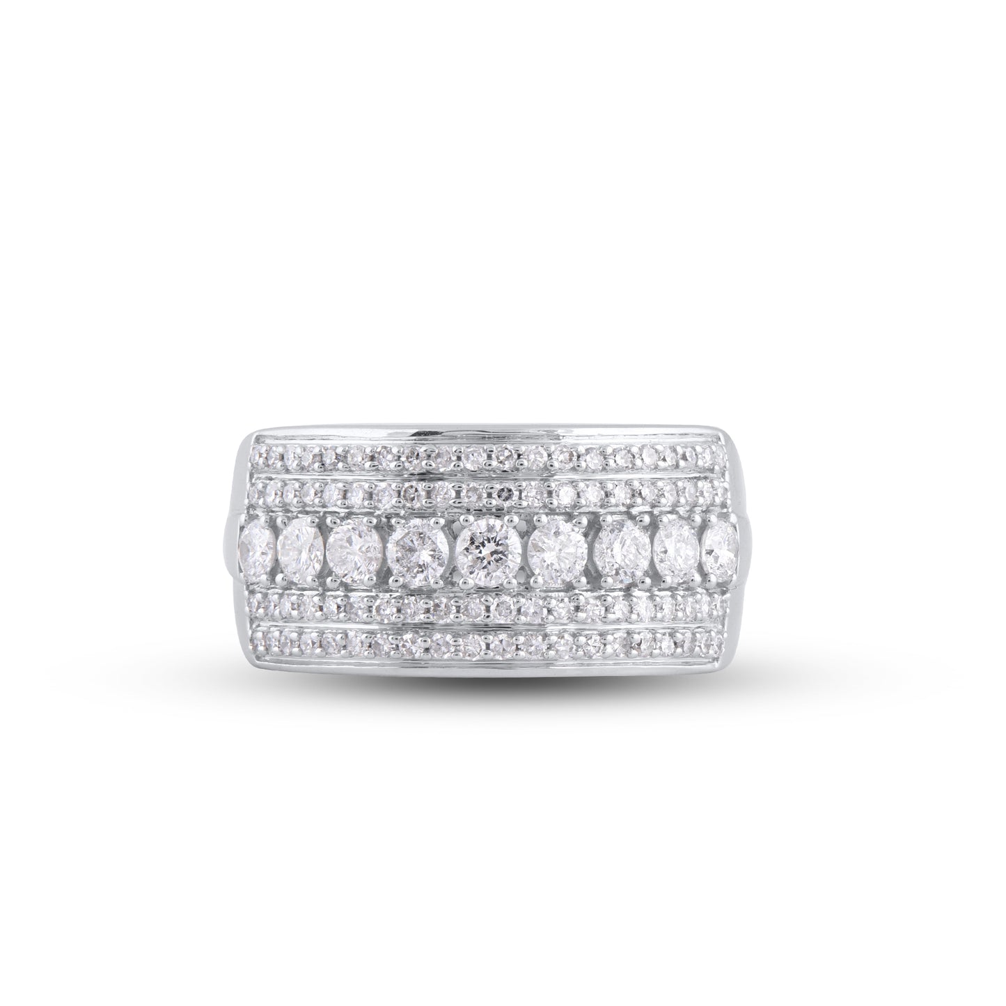 Multi-Row Band in 14KT Gold