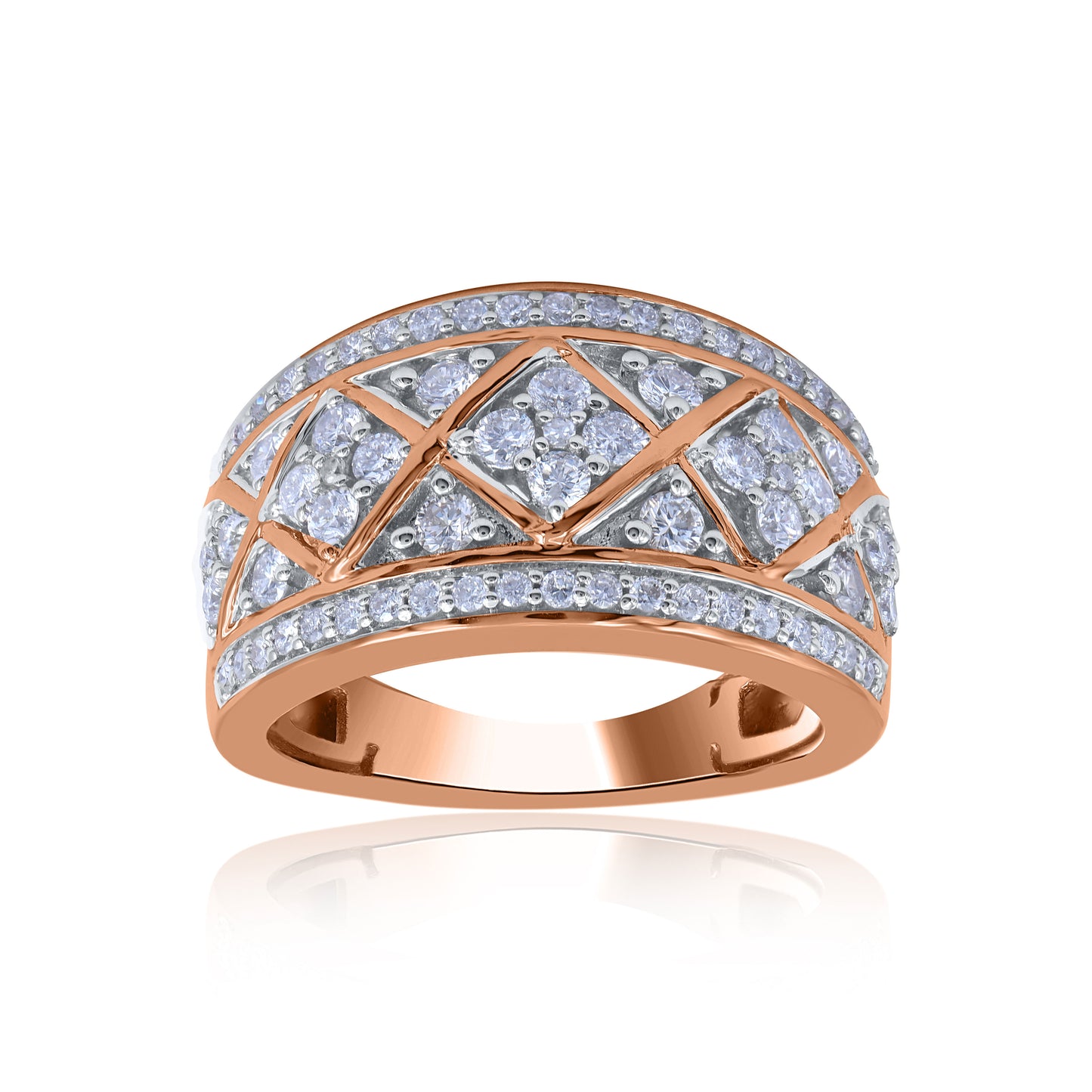 Wedding Cocktail Band in 14KT Gold