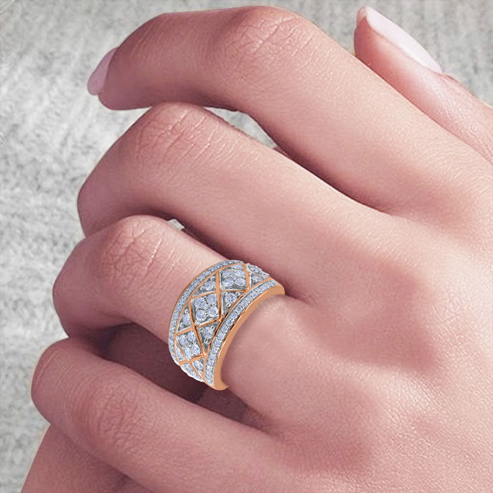 Wedding Cocktail Band in 14KT Gold