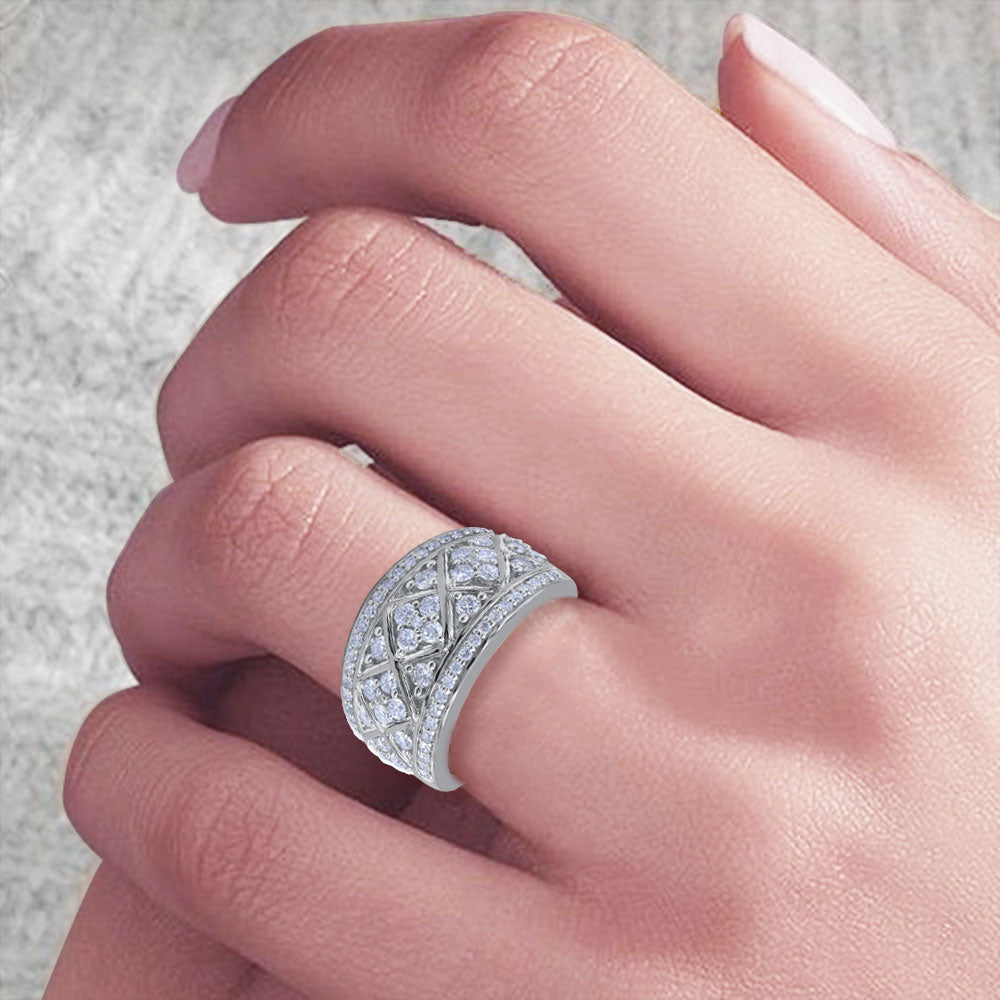 Wedding Cocktail Band in 14KT Gold
