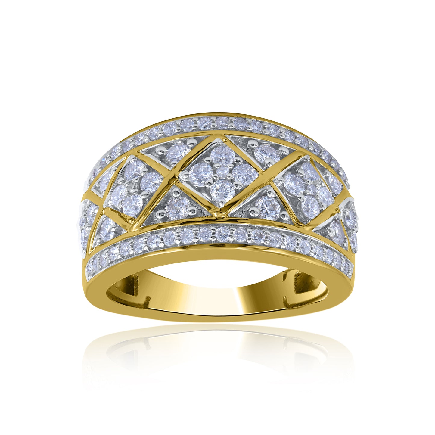 Wedding Cocktail Band in 14KT Gold