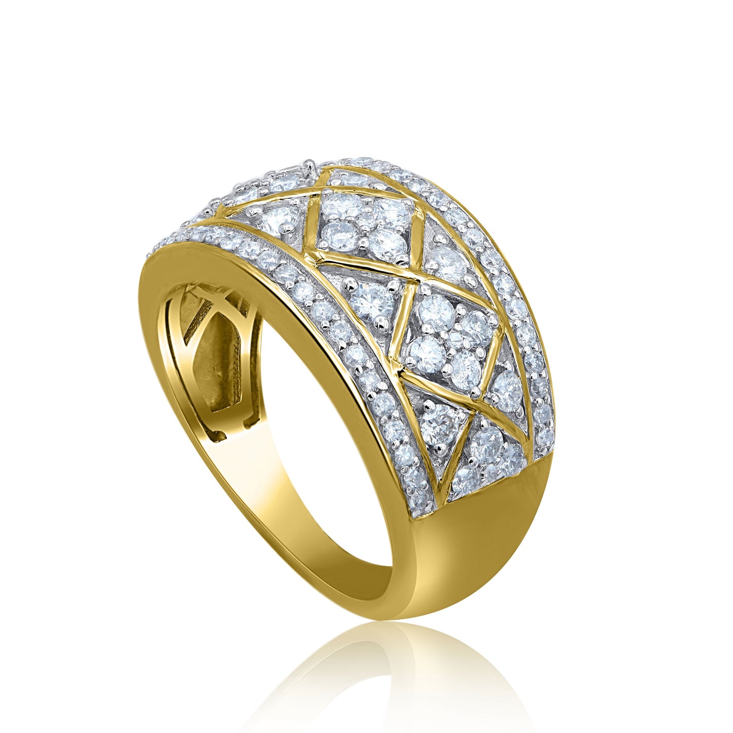 Wedding Cocktail Band in 14KT Gold