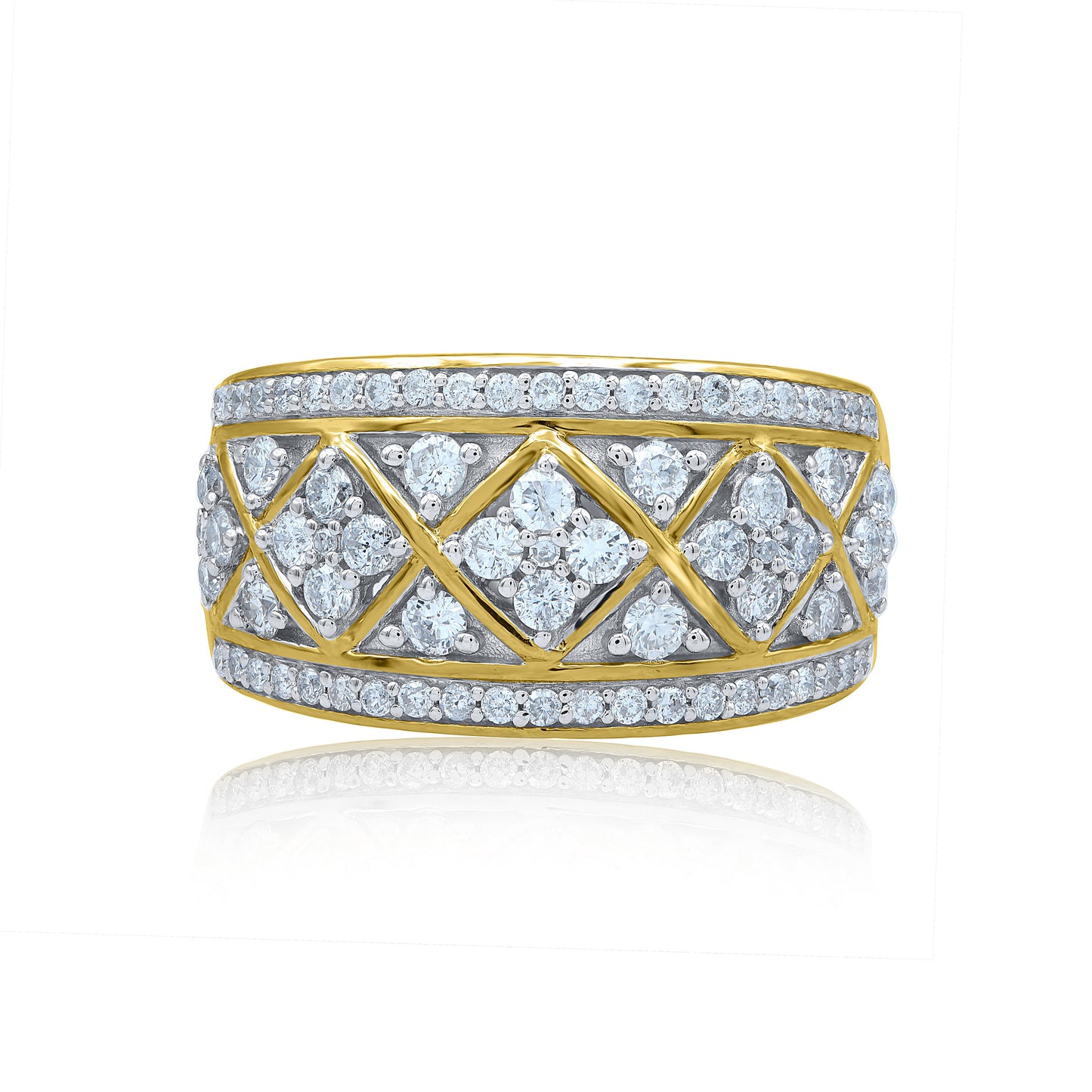 Wedding Cocktail Band in 14KT Gold