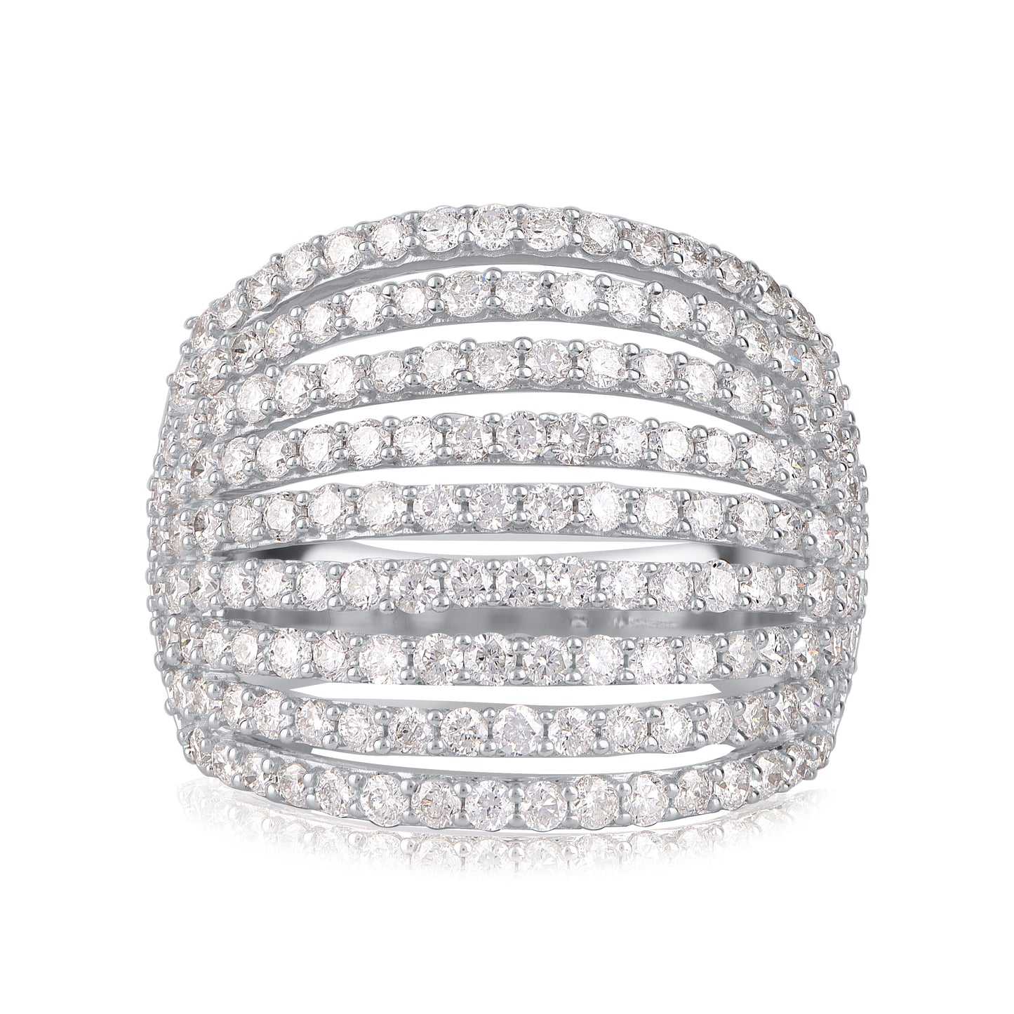 Multi-Row Band in 10K Gold