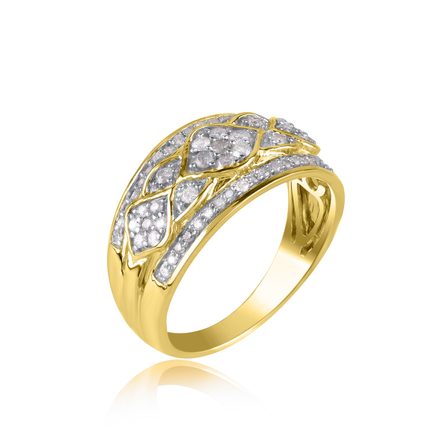 Wedding Cocktail Band in 10KT Gold