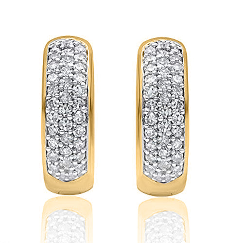 Huggie Hoop Earrings in 10K Gold