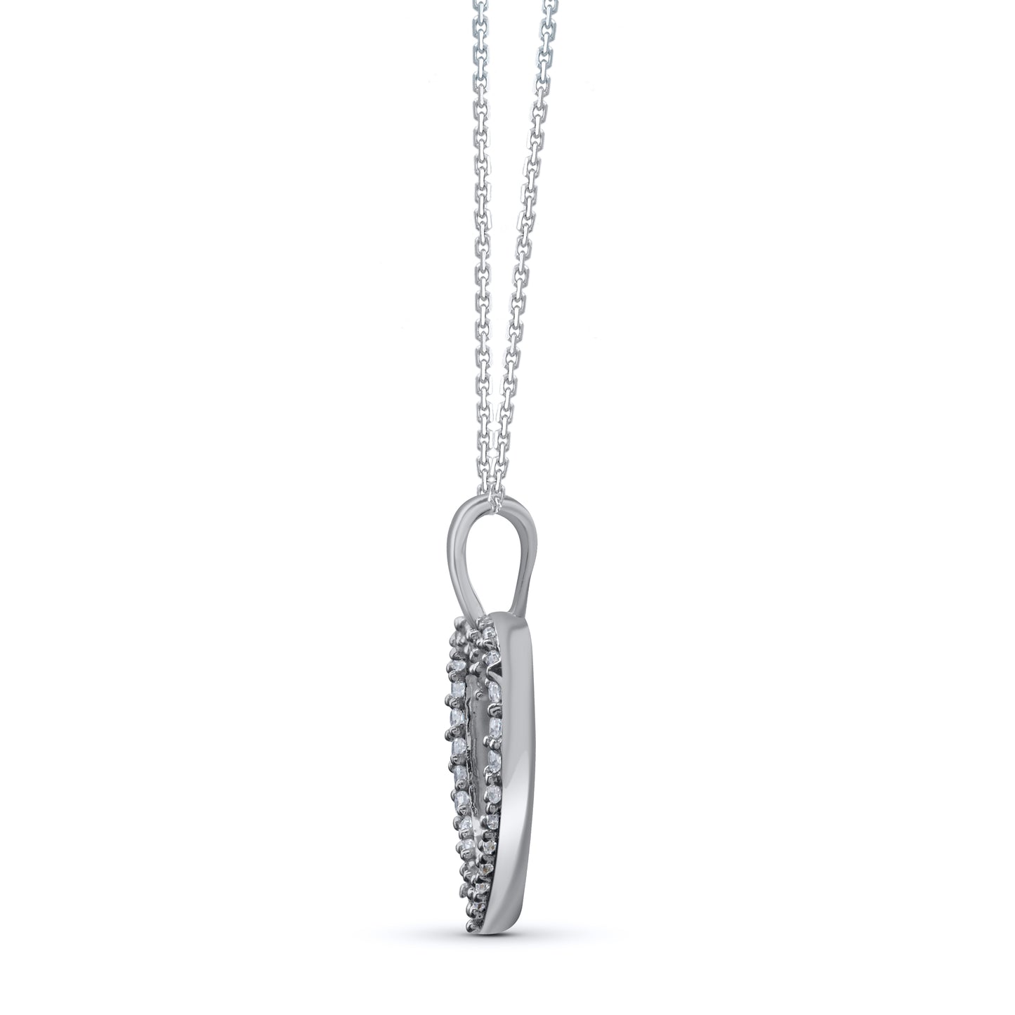 Classic Open Heart Pendant Necklace in 10KT Gold