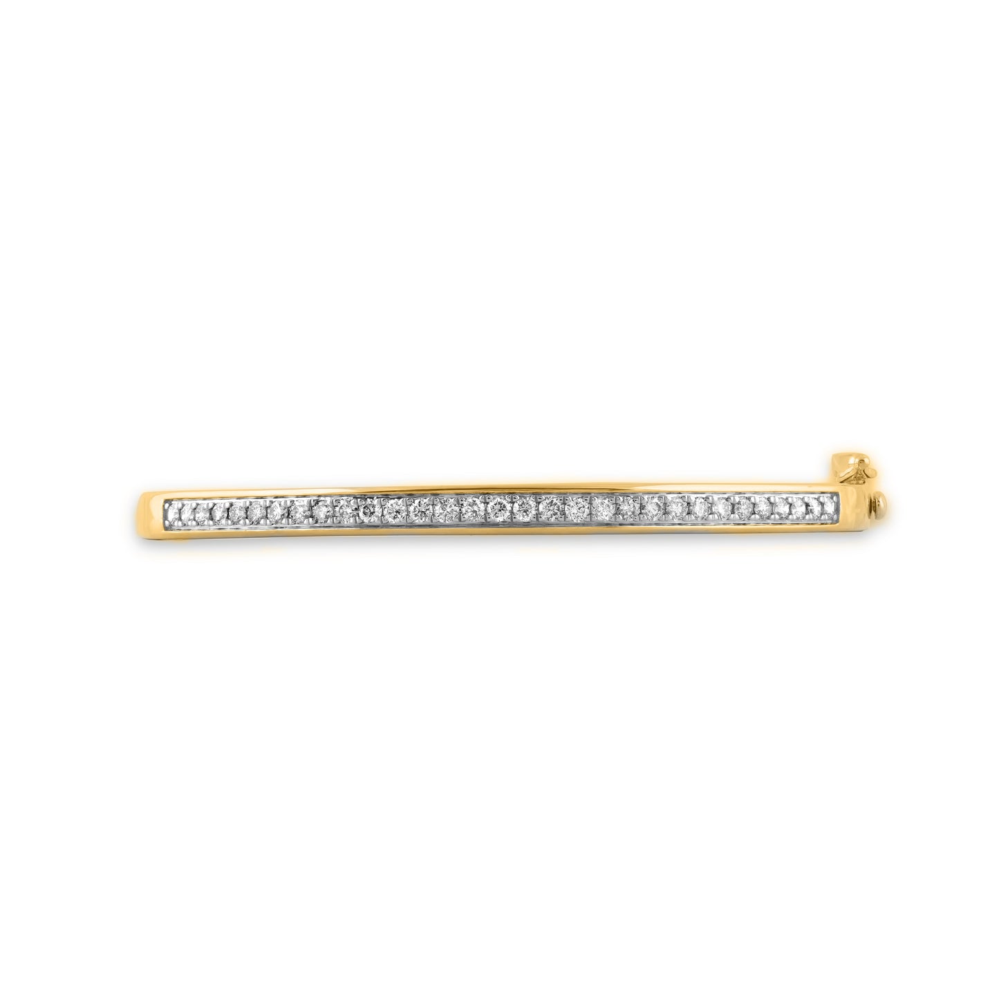 1.00 CT Diamond Bangle Bracelet in 14KT Gold