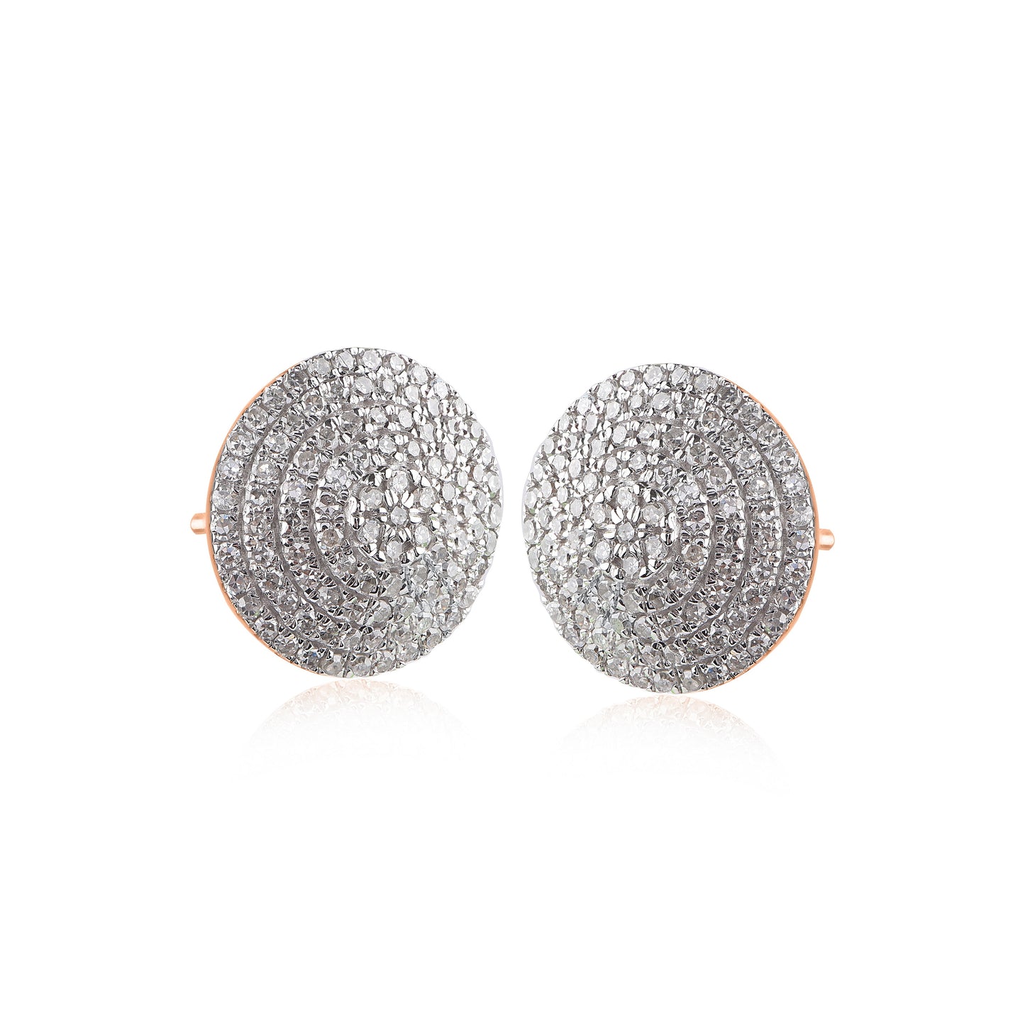 Cluster Stud Earrings in 10KT Gold