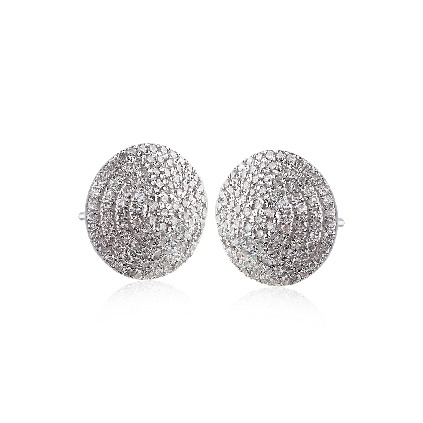 Cluster Stud Earrings in 10KT Gold