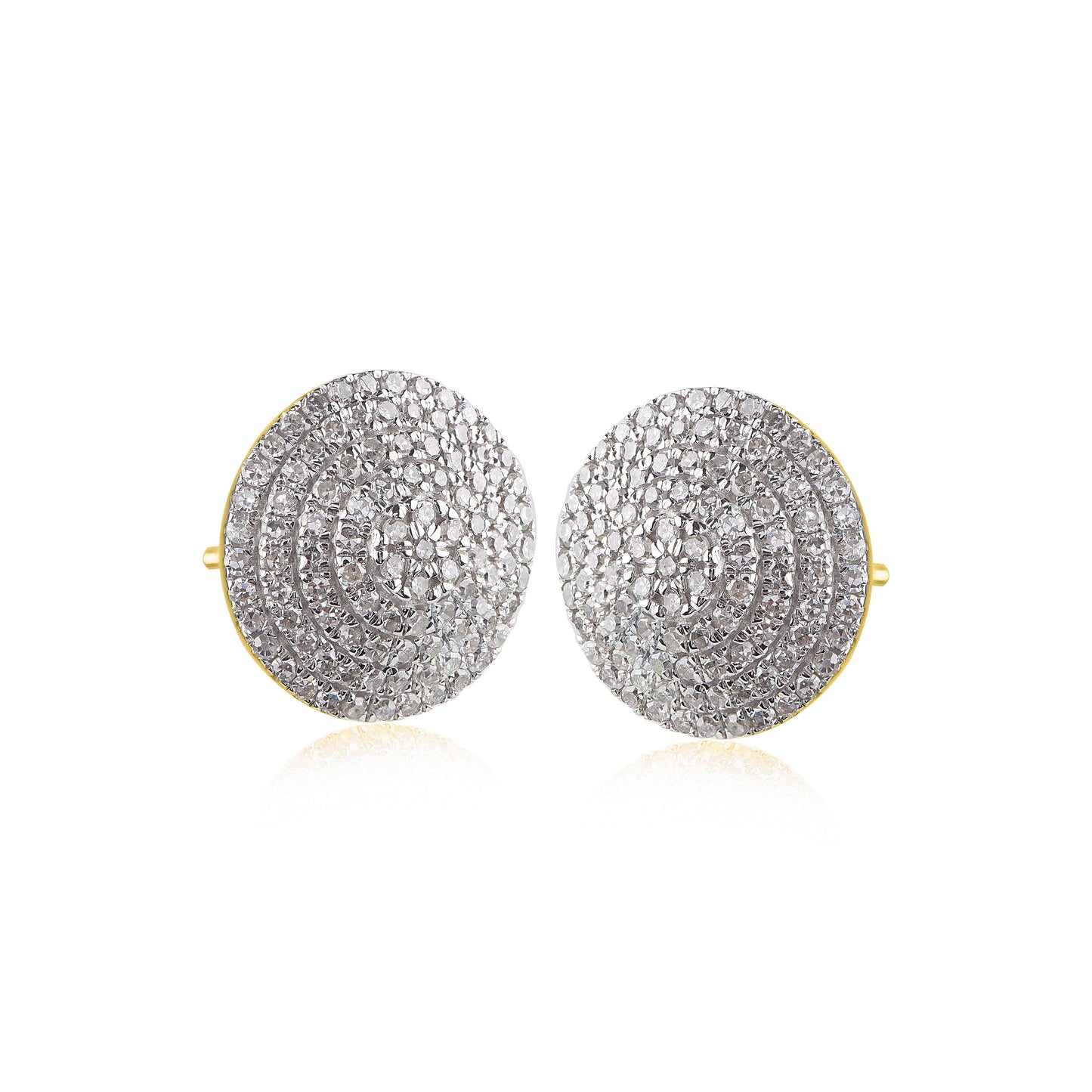 Cluster Stud Earrings in 10KT Gold