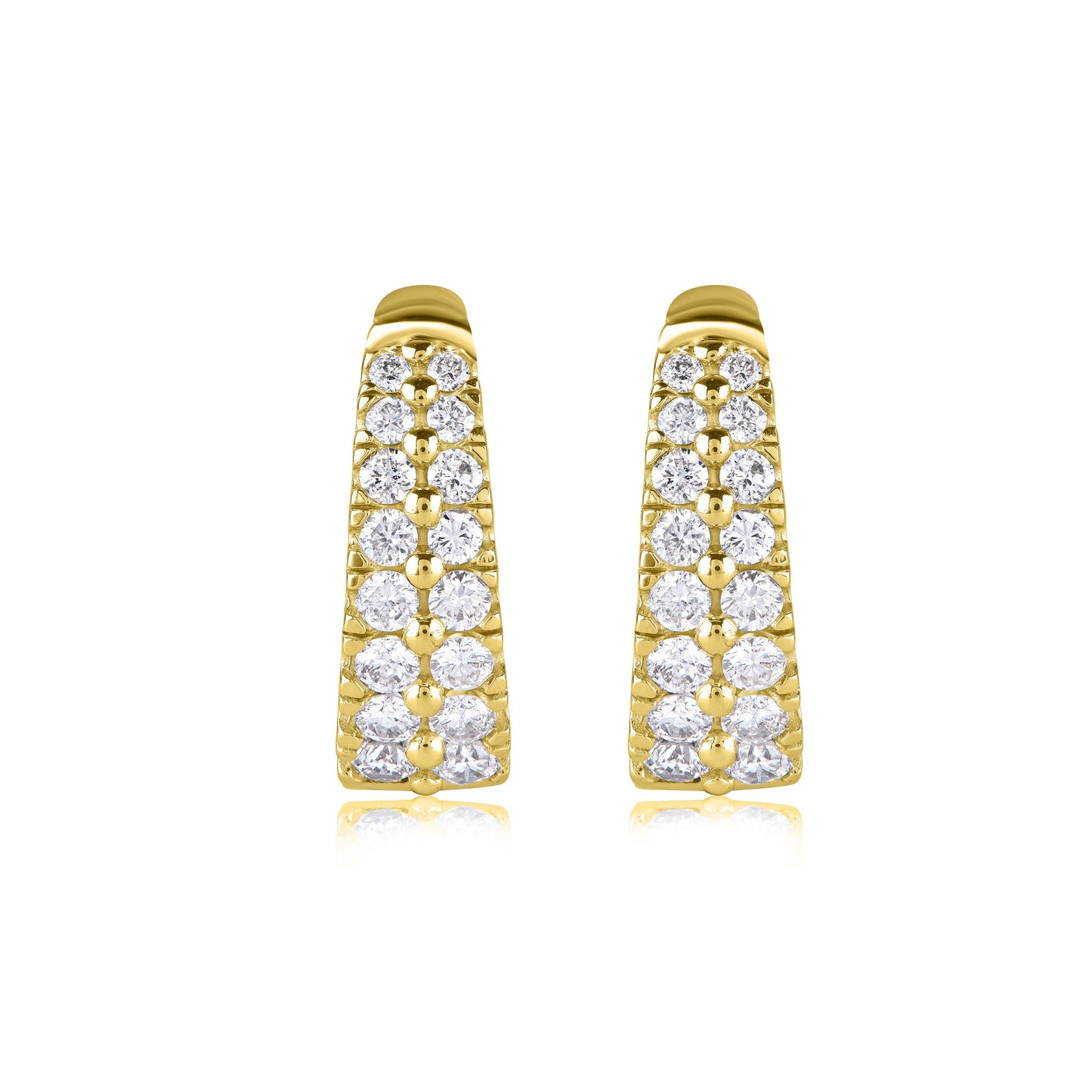 natural diamond hoop