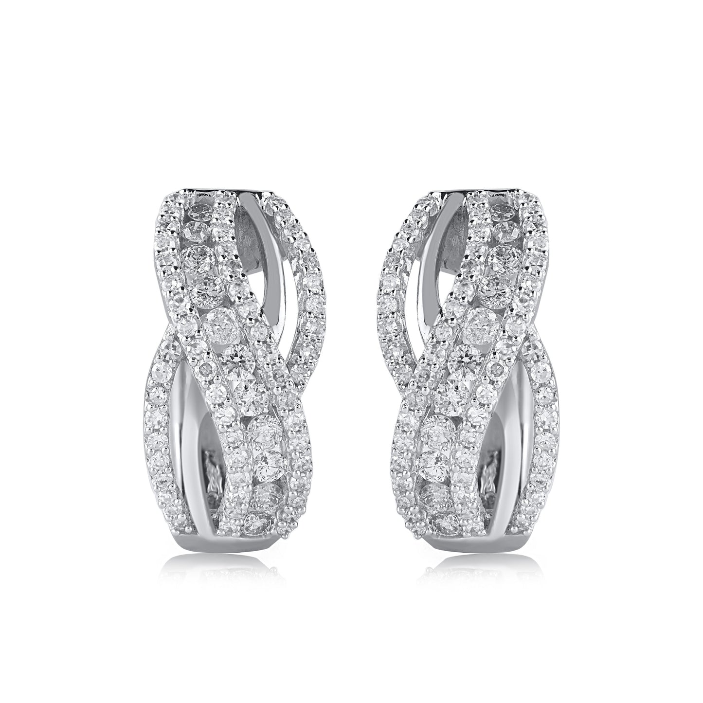 Wavy Shaped Hoop Earrings