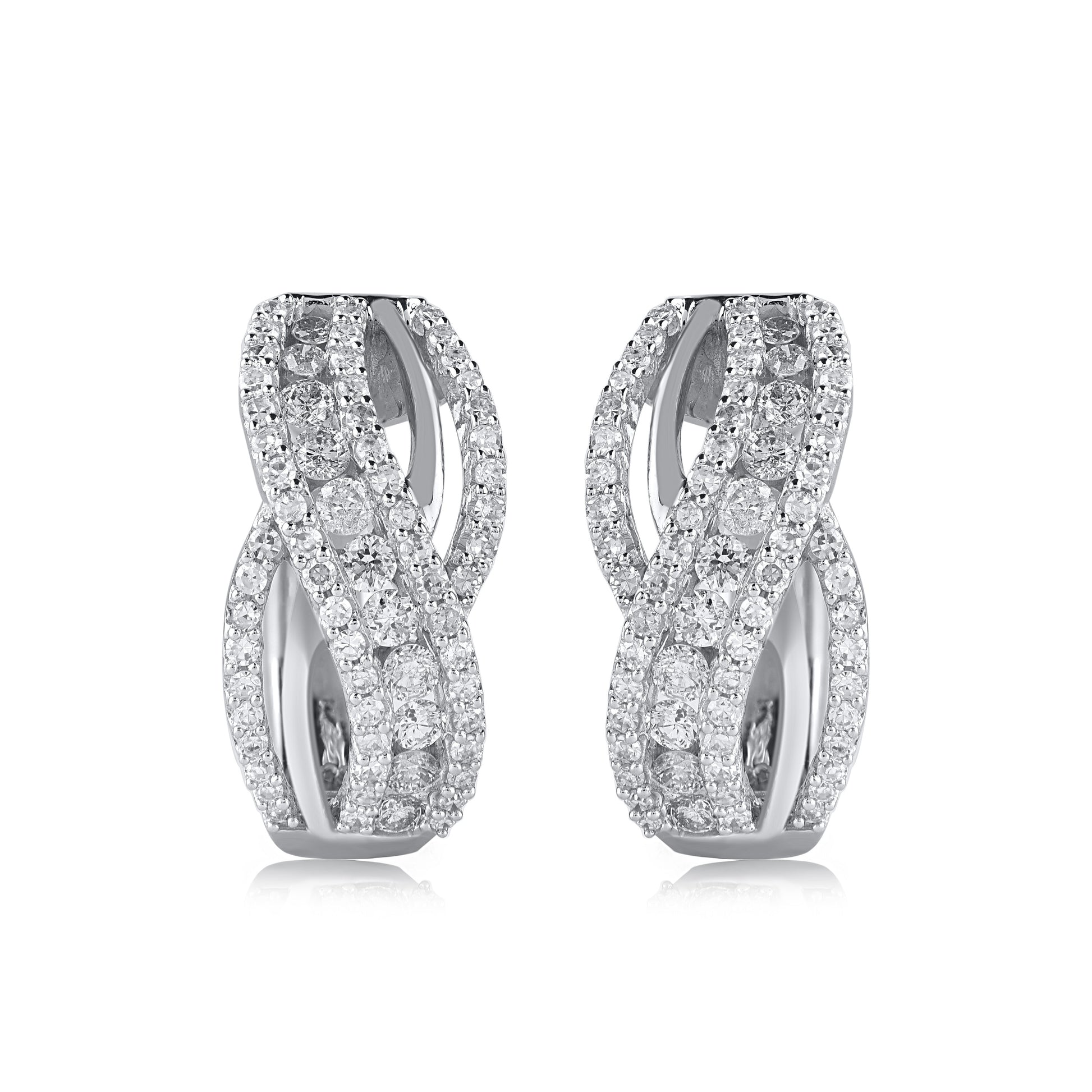 Wavy Shaped Hoop Earrings