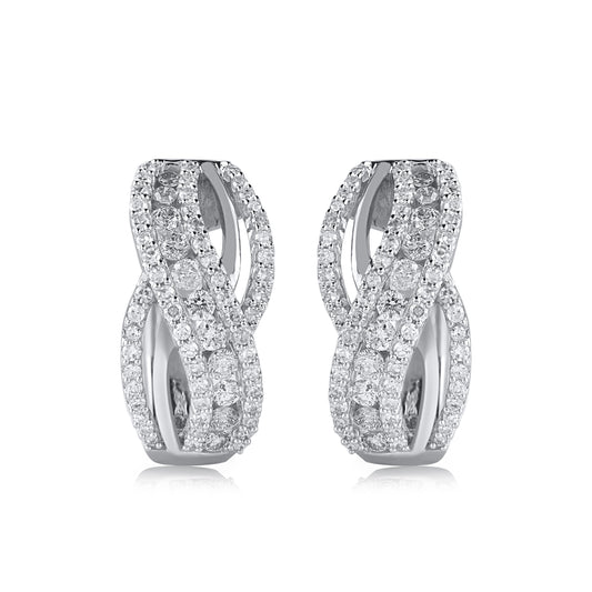 Wavy Shaped Hoop Earrings