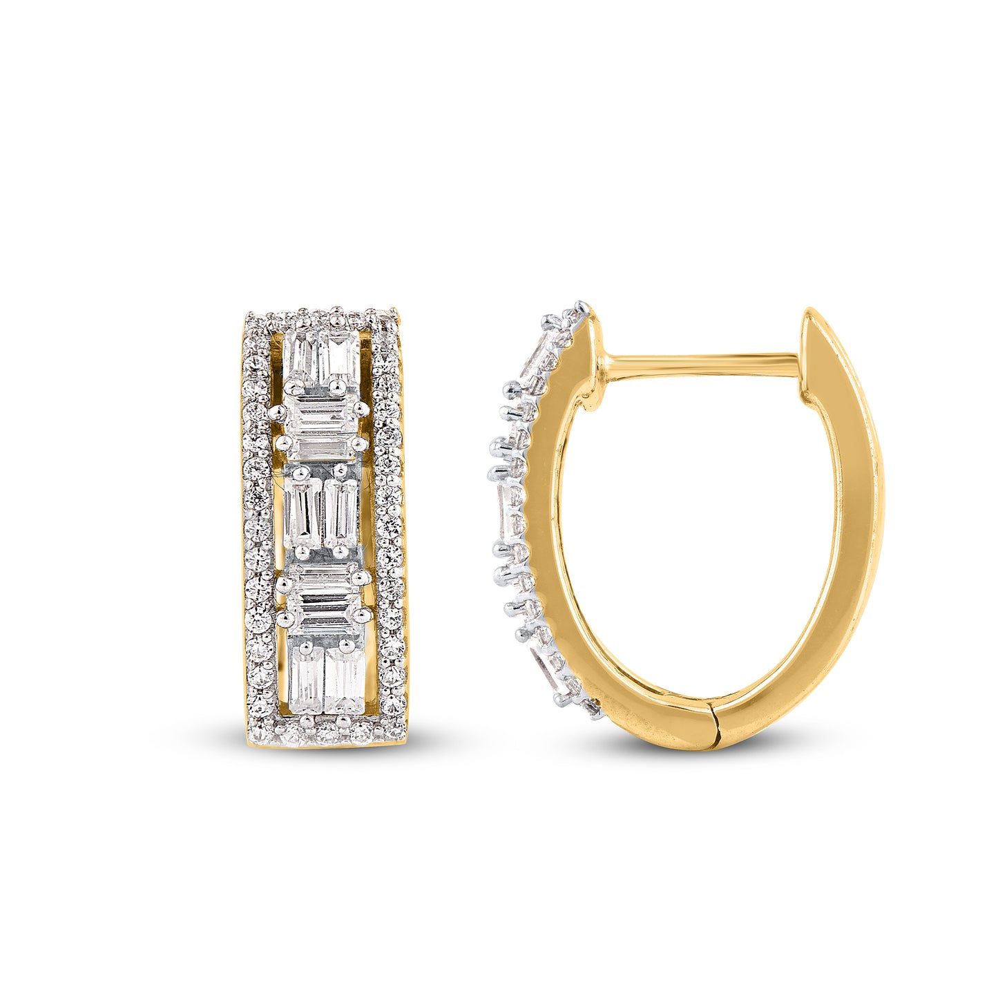 natural diamond hoop