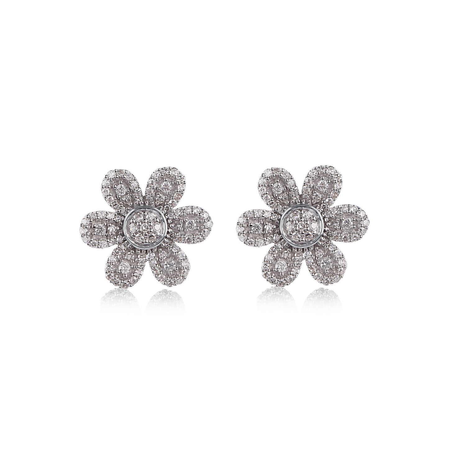 Flower Stud Earrings in 10KT Gold