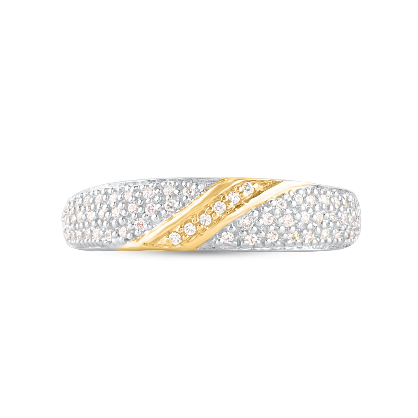0.25 CT Diamond Band in 10KT Two-Tone Gold