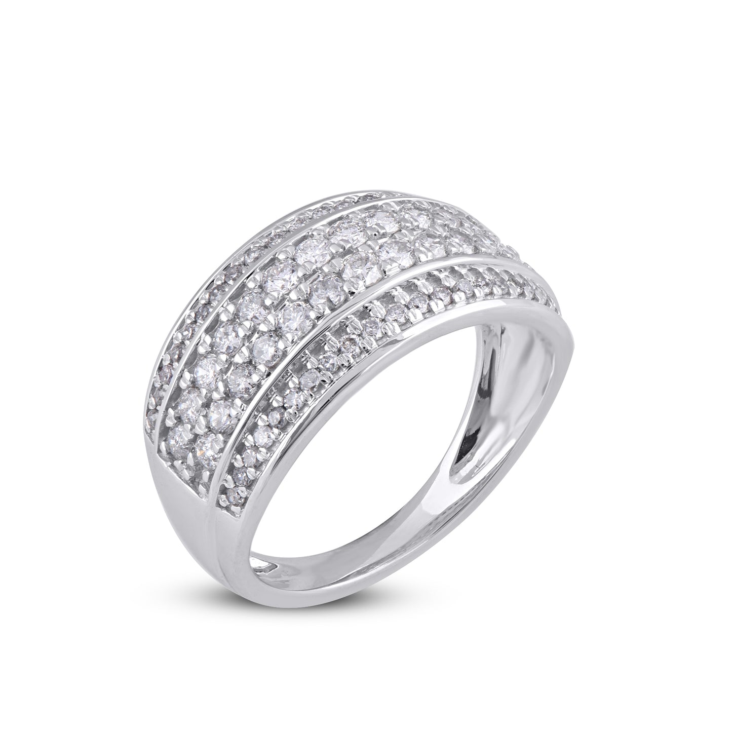 Multi-Row Band in 14KT Gold