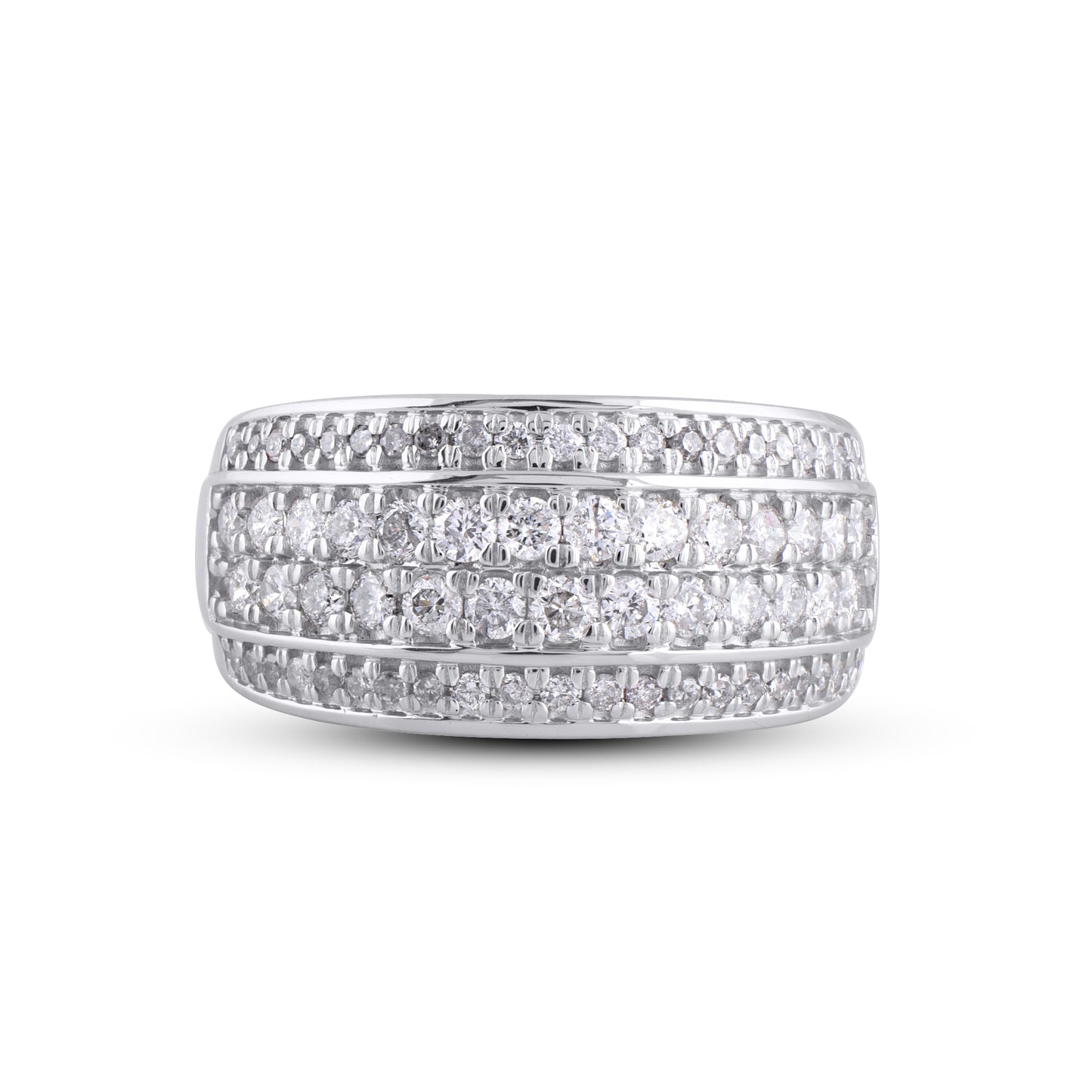 Multi-Row Band in 14KT Gold