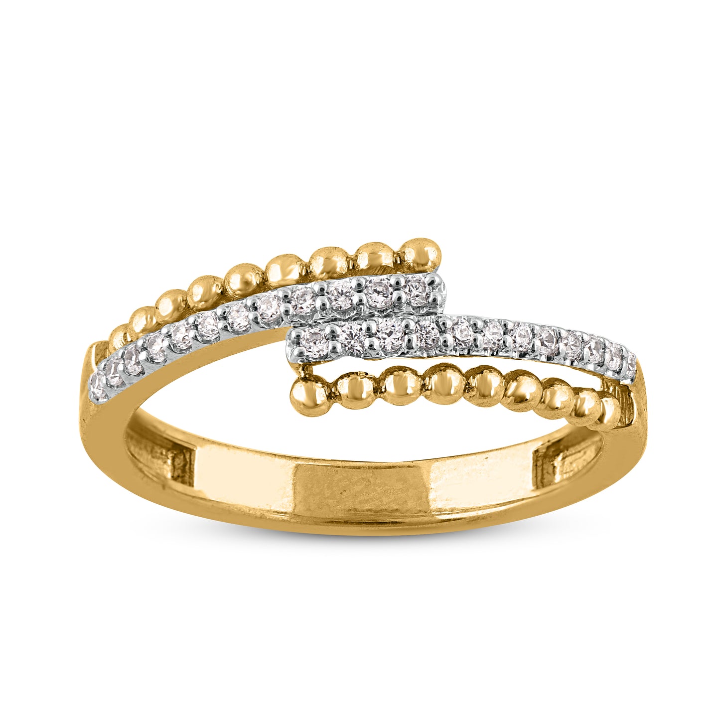 Diamond Bypass Ring