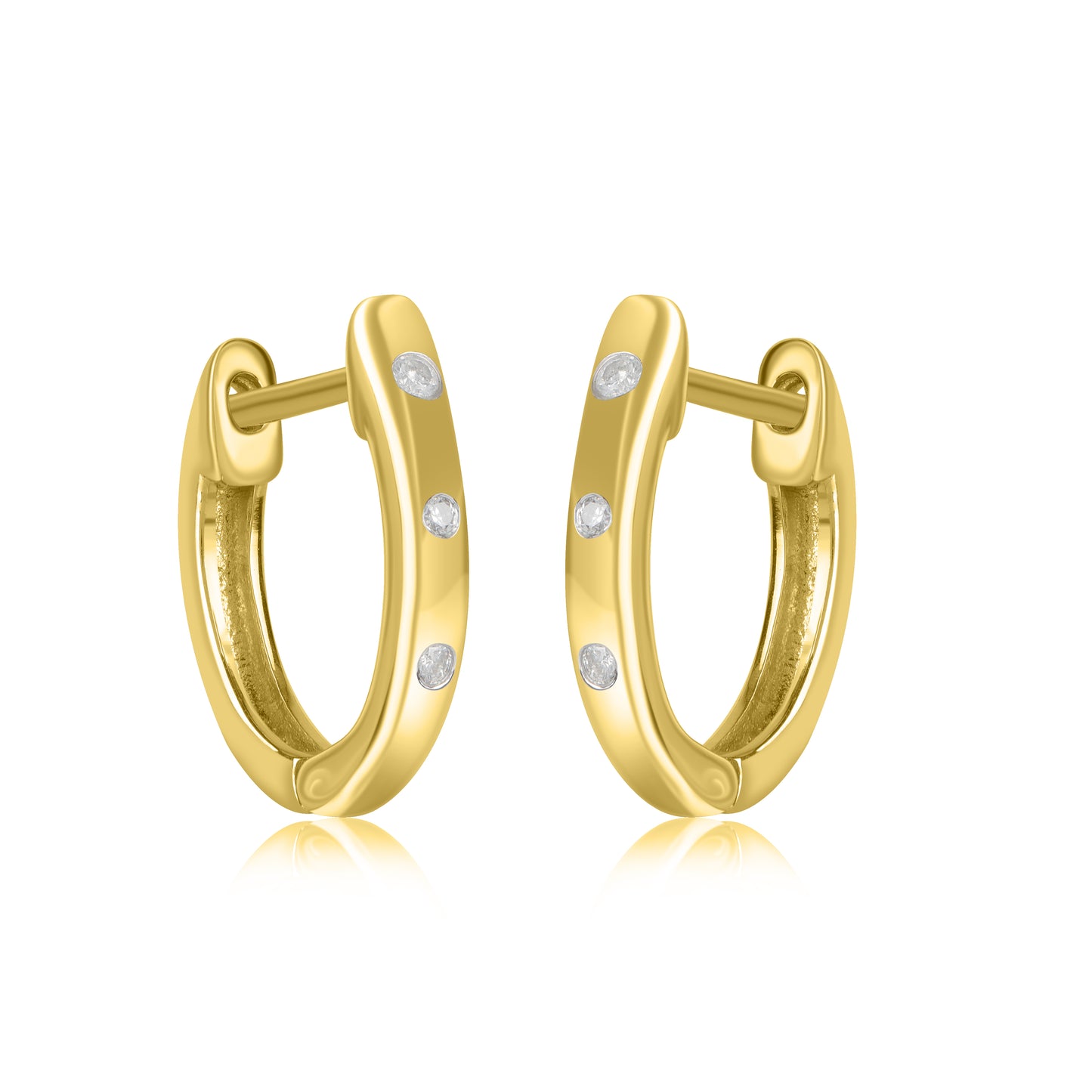 Hoop Earrings in 10KT Gold
