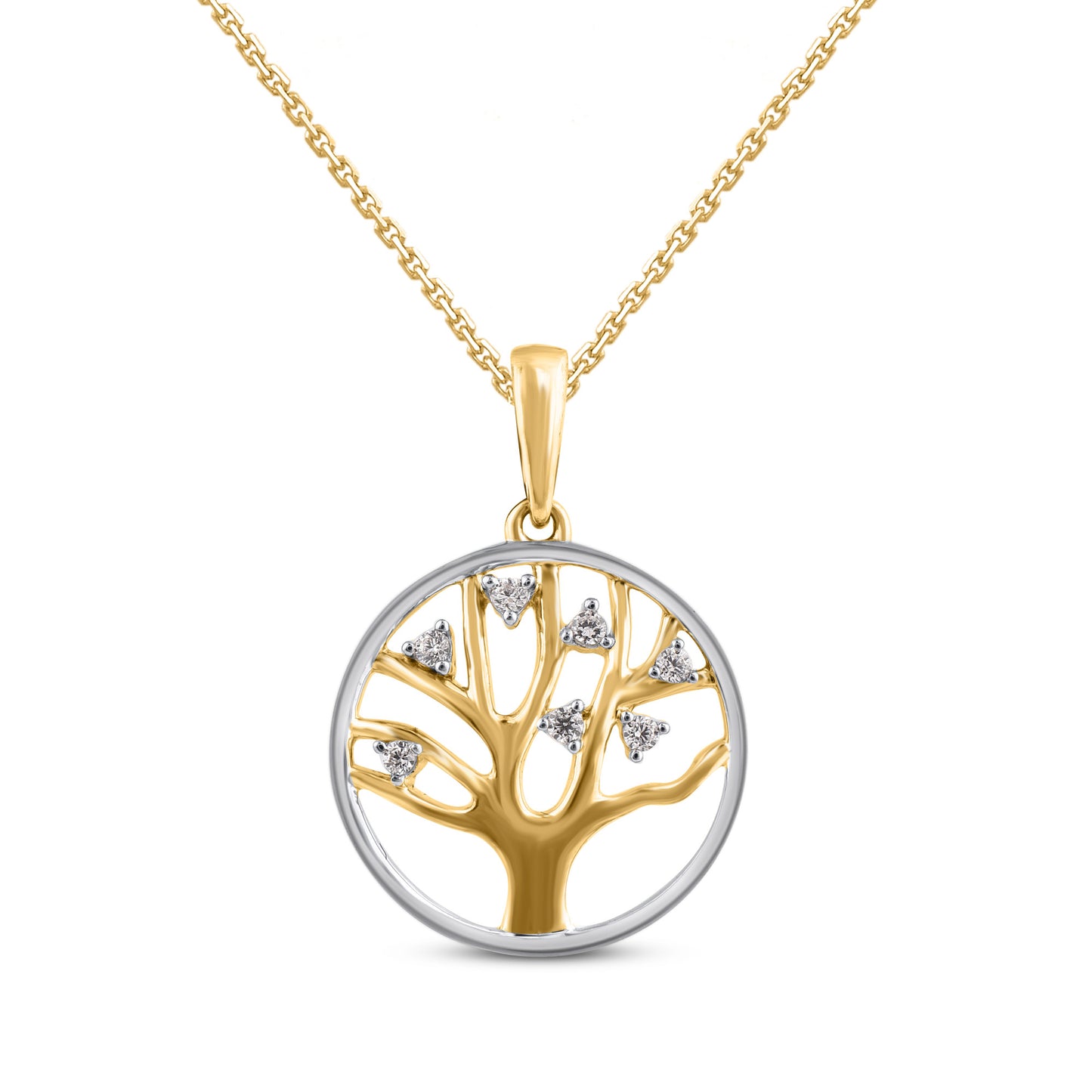 Tree of Life Pendant Necklace in 10KT Gold