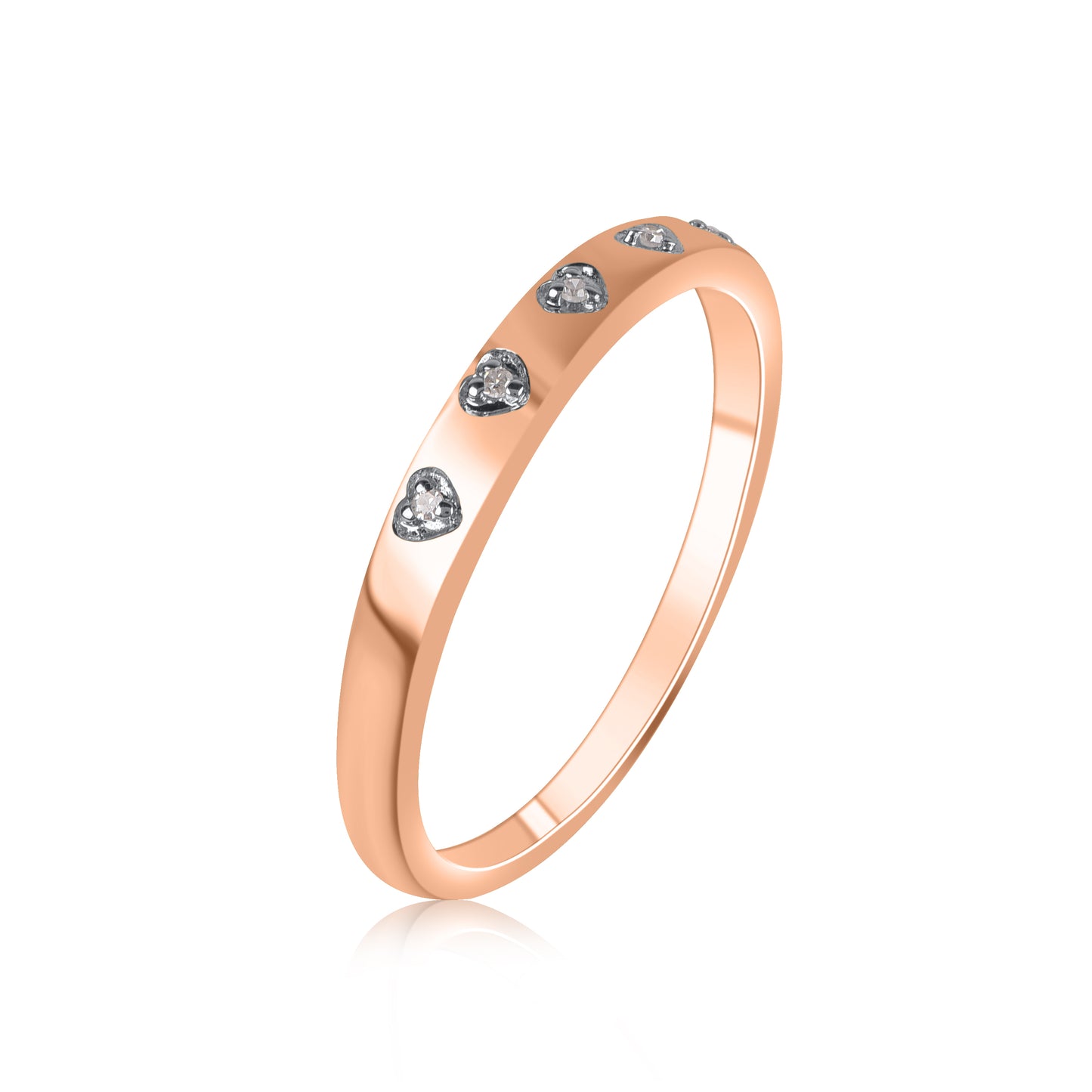 Diamond Half Eternity Band in 10K Gold