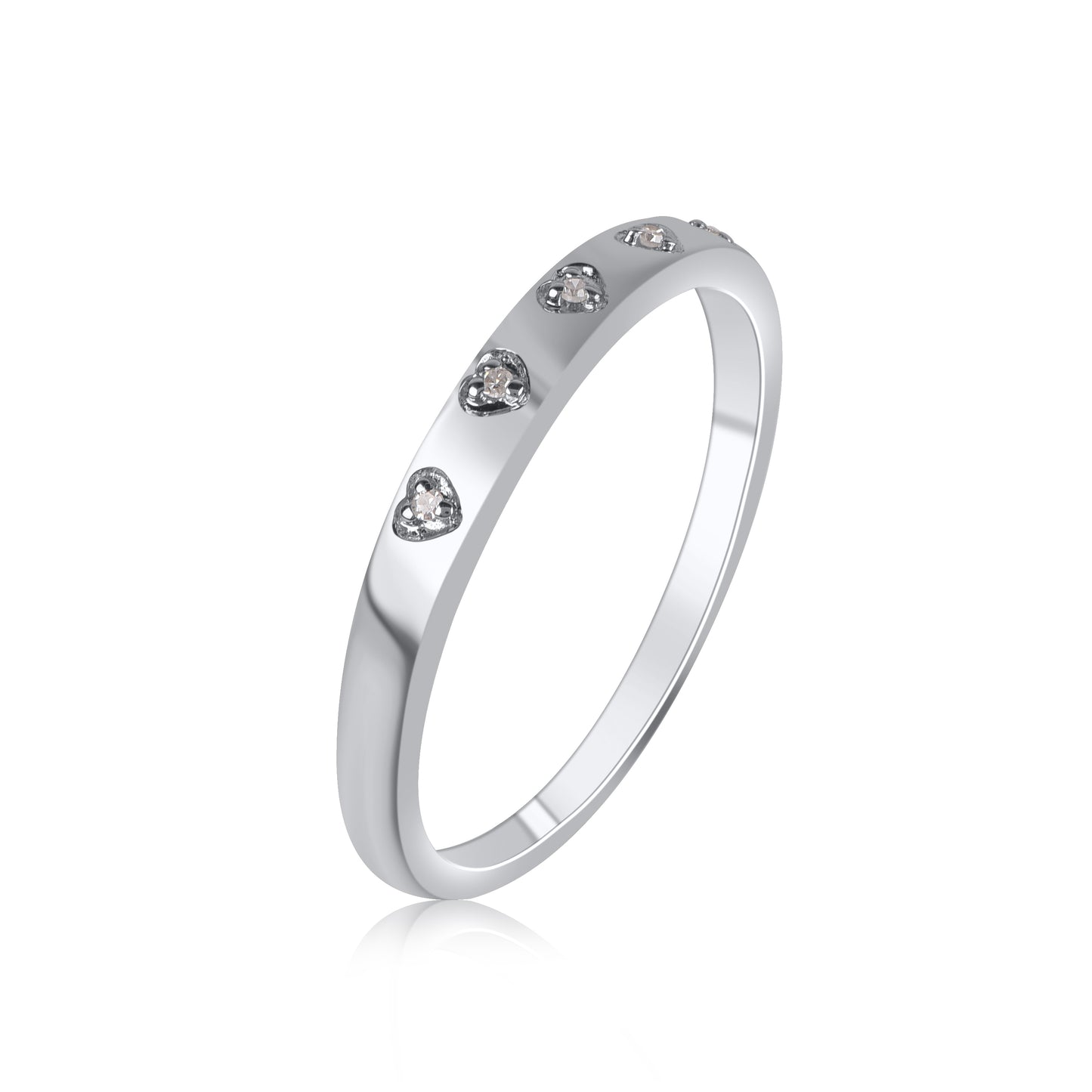 Diamond Half Eternity Band in 10K Gold