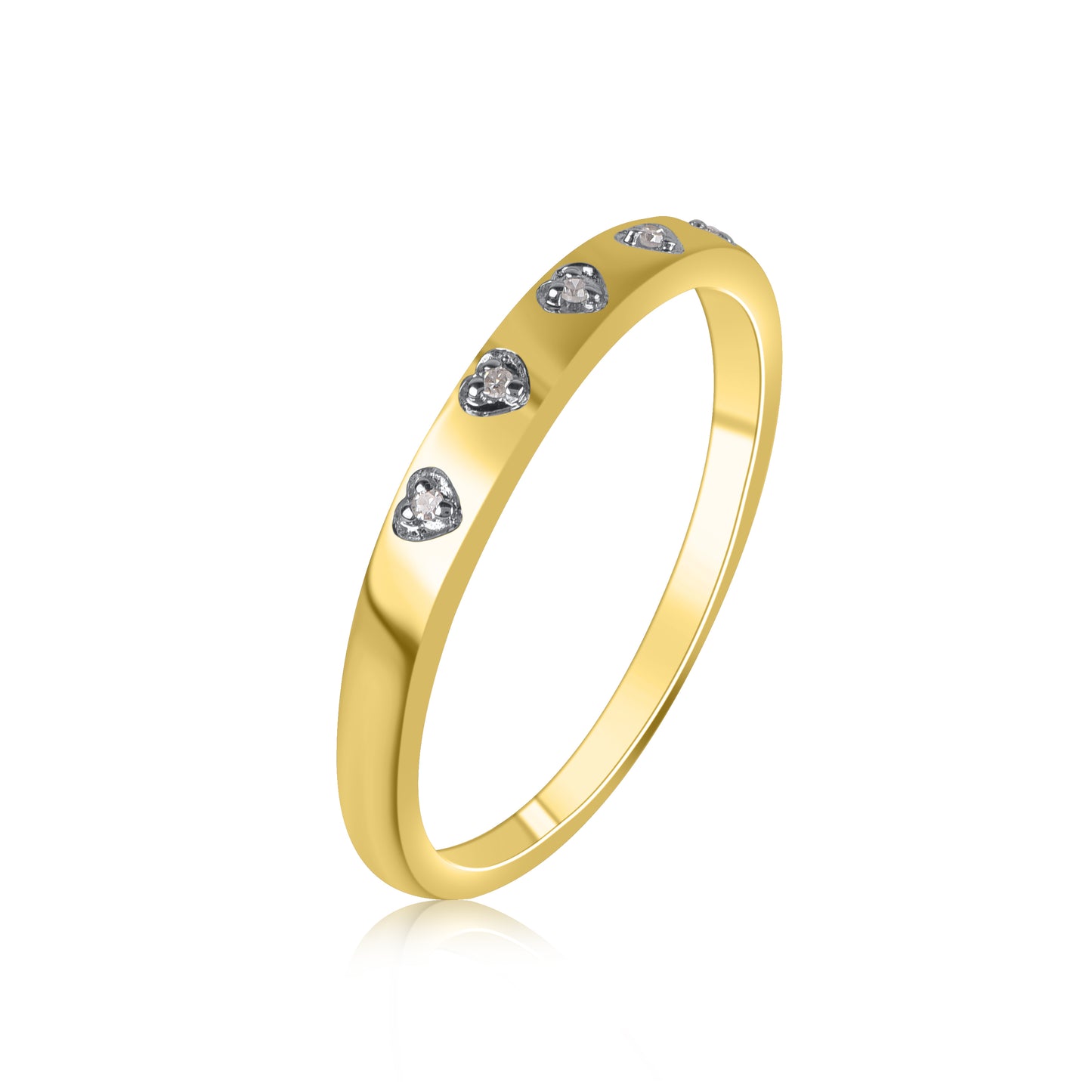 Diamond Half Eternity Band in 10K Gold