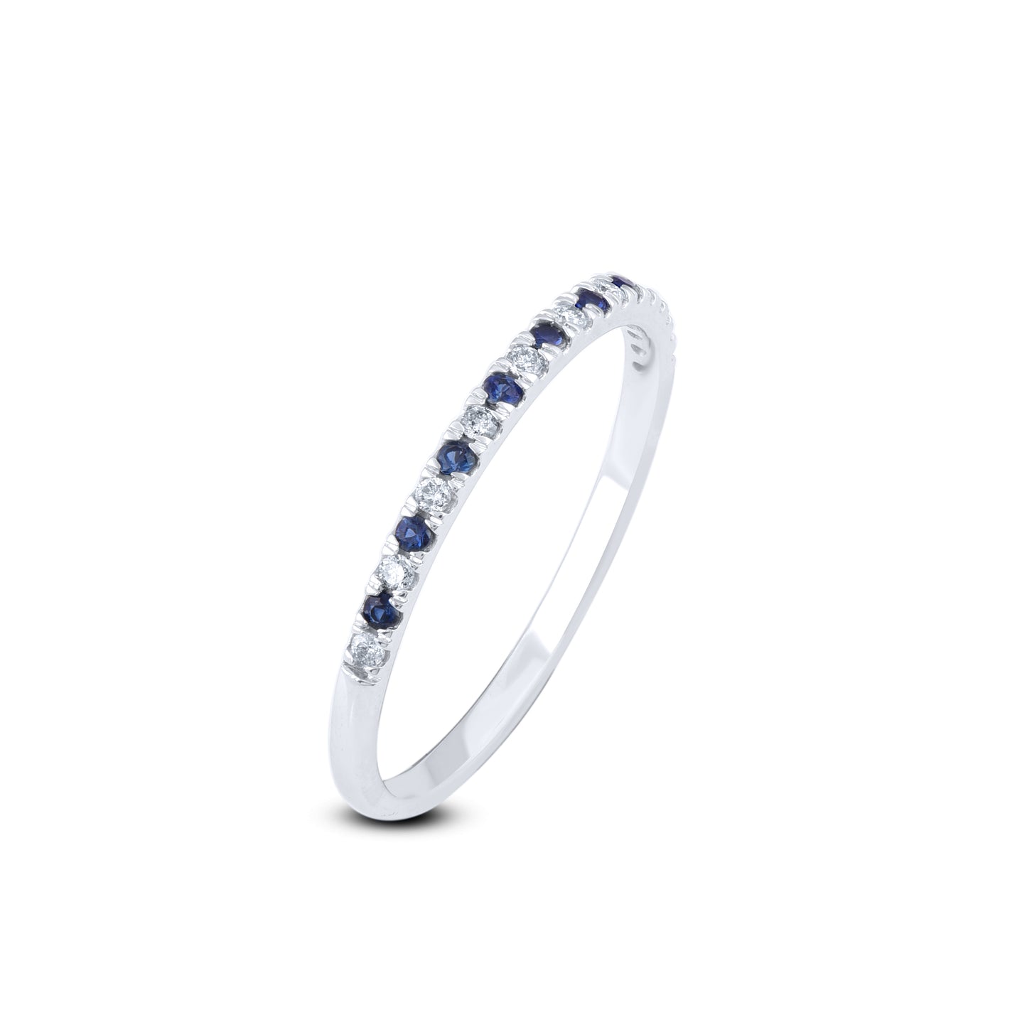 Blue Sapphire wedding band