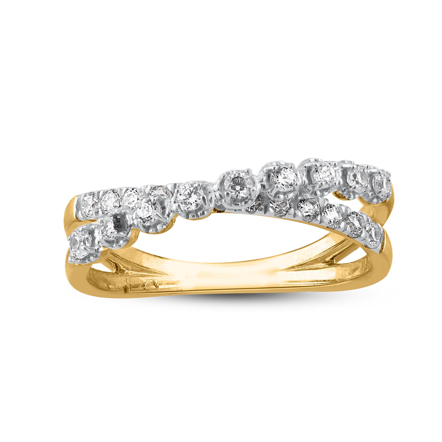 Diamond Crisscross Ring