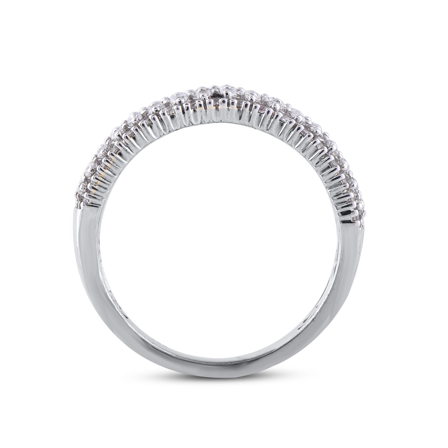 Multi-Row Wedding Band in 14K Gold