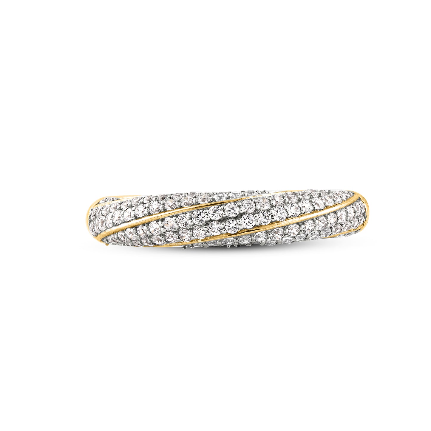 Multi Row Wedding Band in 10K Gold