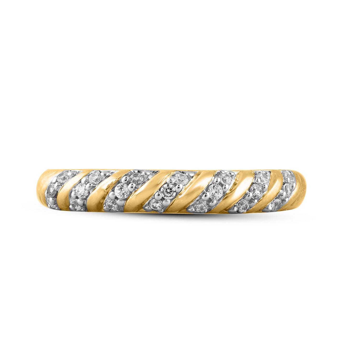 Diamond Wedding Band Ring in 10K Gold