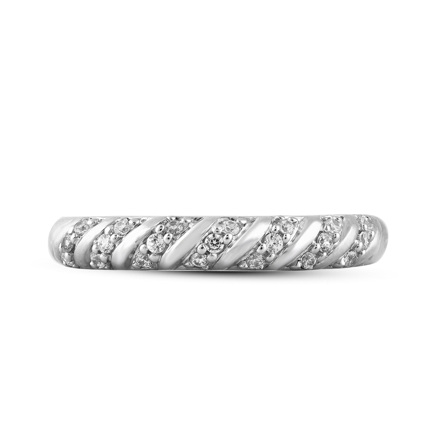 Diamond Wedding Band Ring in 10K Gold