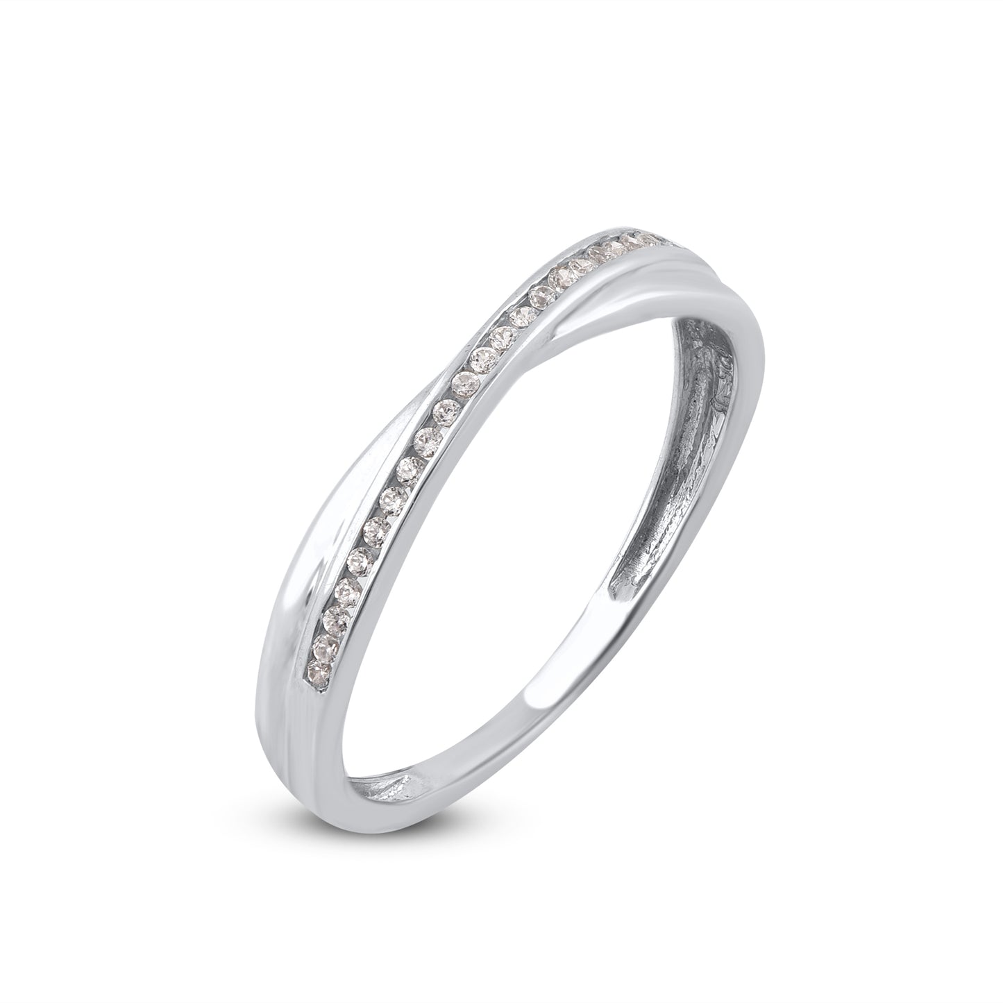 Crisscross Band in 10KT Gold
