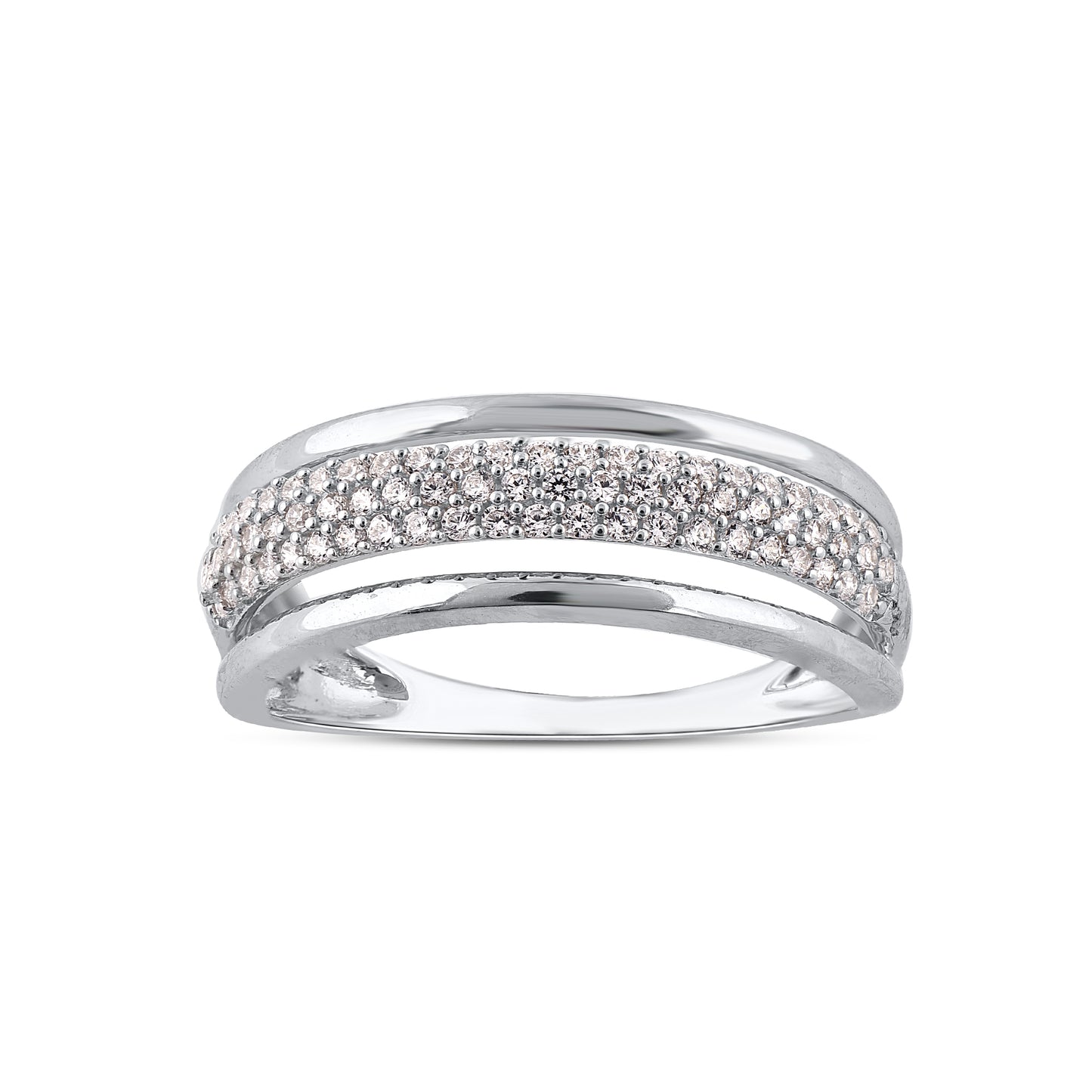 Half Eternity Engagement Band in 10KT Gold