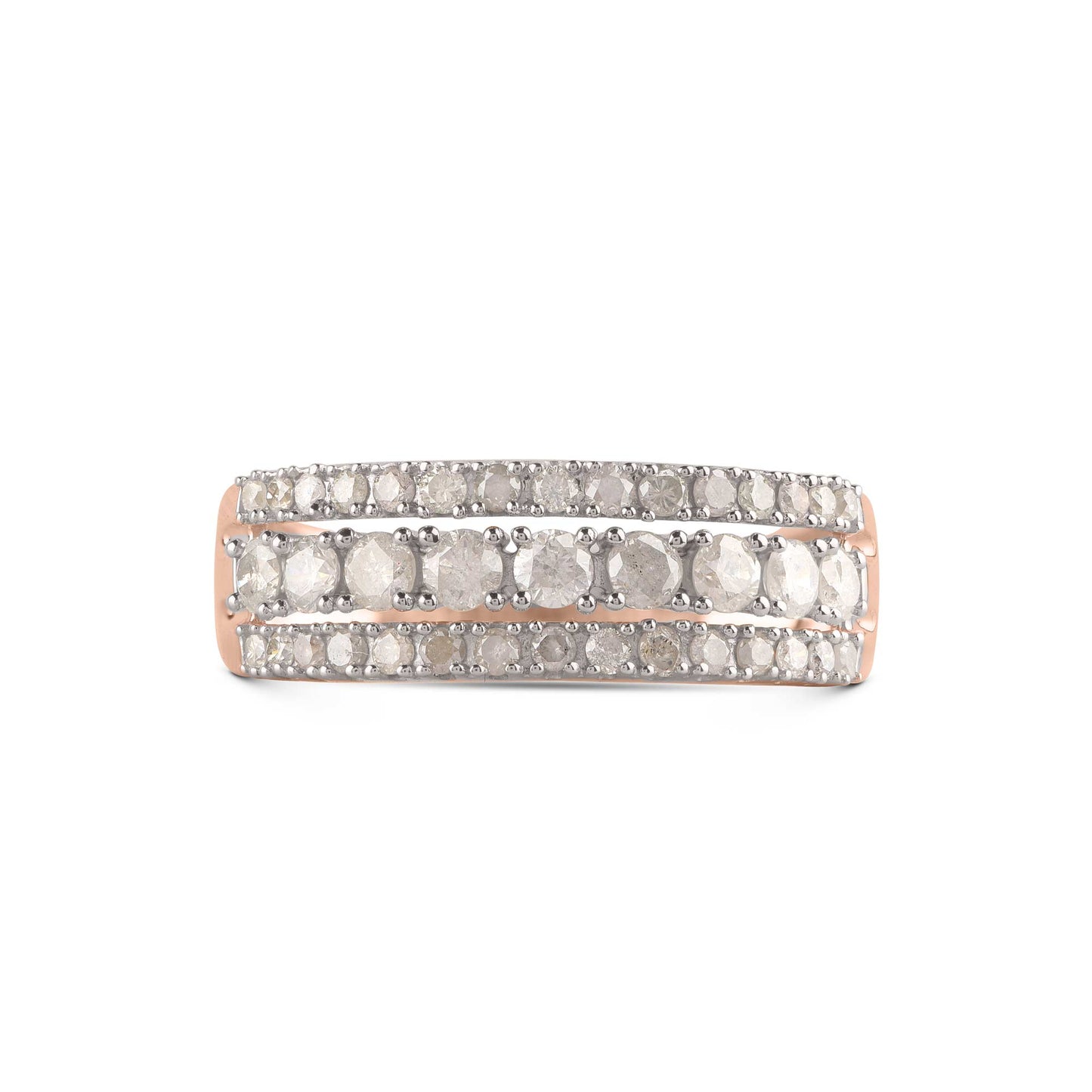 Multi Row Wedding Band in 14K Gold
