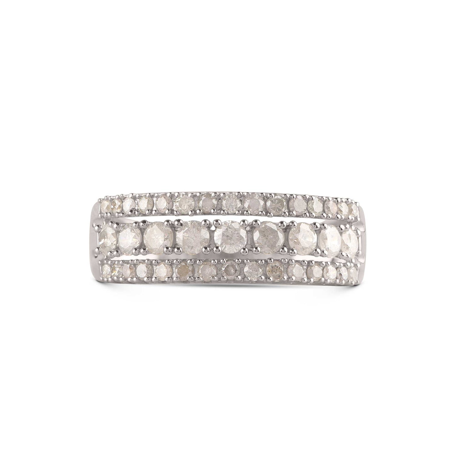 Multi Row Wedding Band in 14K Gold