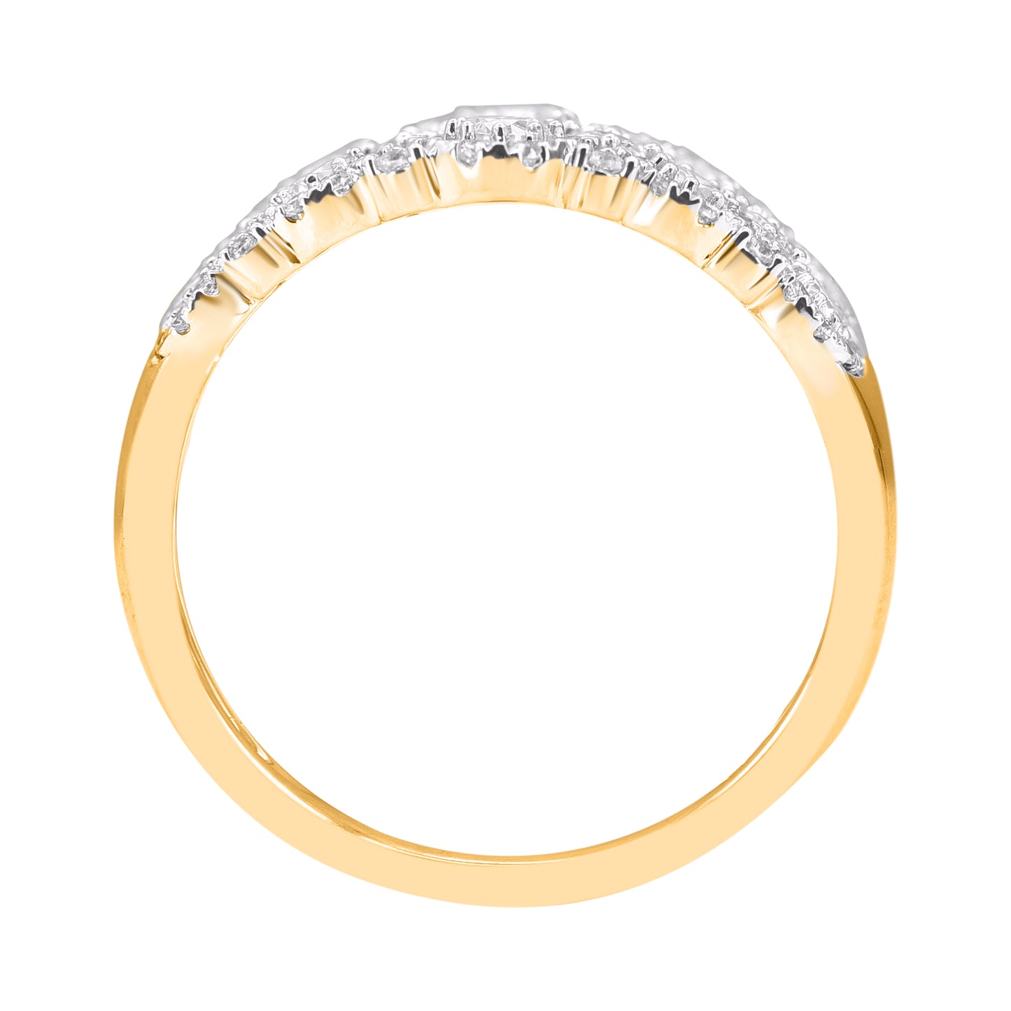 1.0 Carat Natural Diamond Wedding Band Ring 14K Yellow Gold