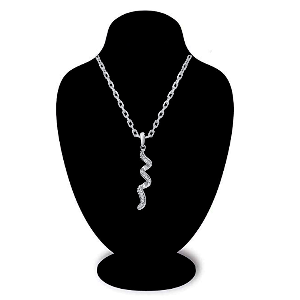 Swirl Pendant Necklace in 10kt Gold