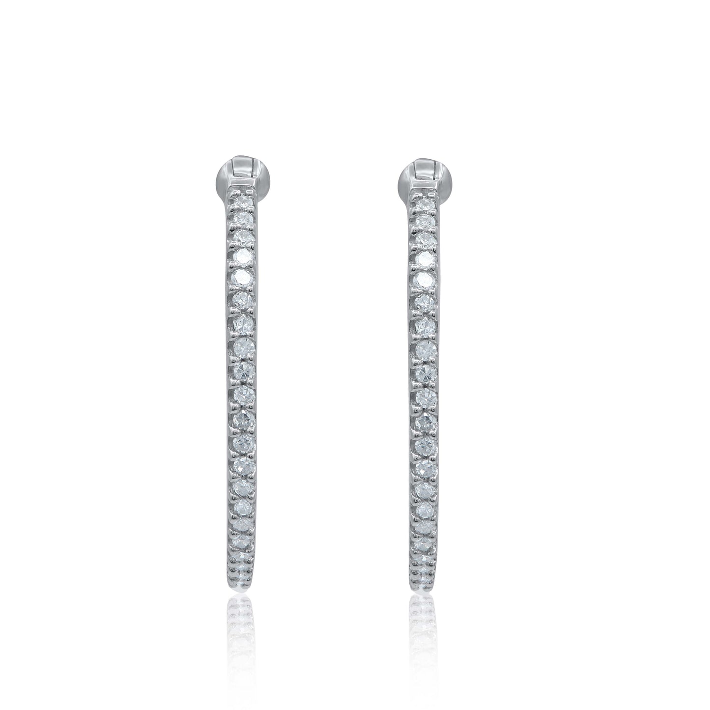 Diamond Hoop Earrings