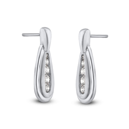 Diamond Drop Earrings