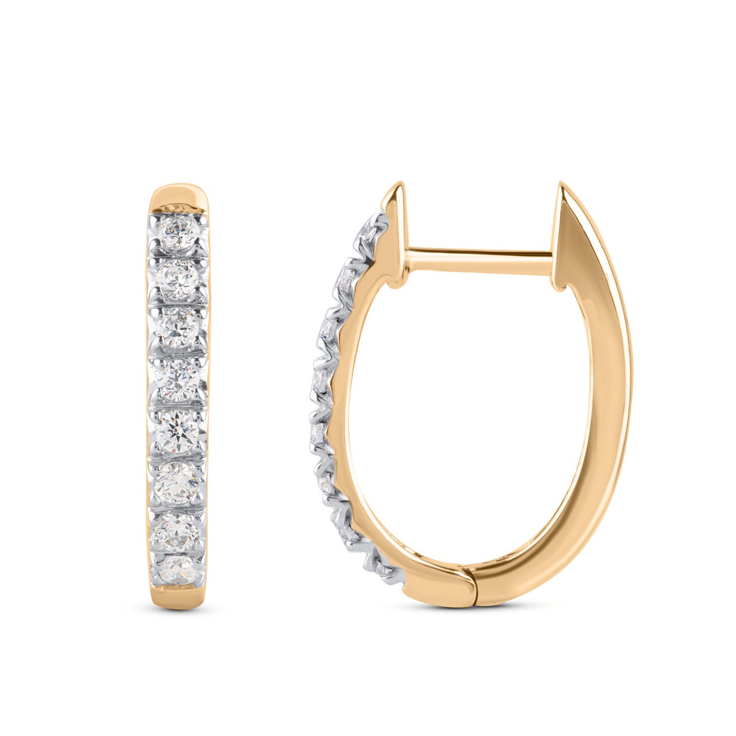 Huggie Hoop Earrings in 10K Gold