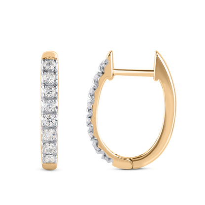 Huggie Hoop Earring in 10K Gold